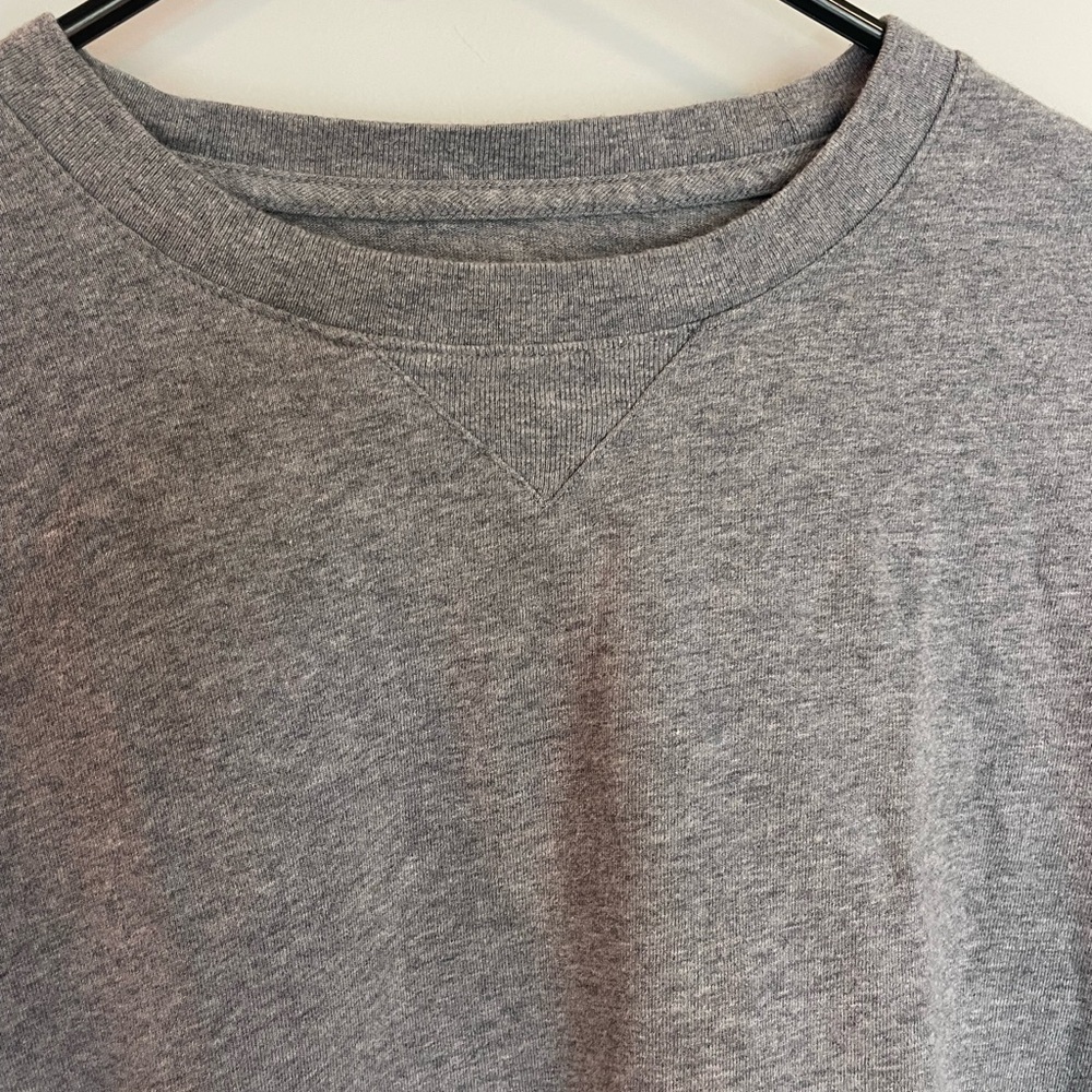 Jordan Air grey long sleeve men’s shirt embroidered multicolor logo size medium - Picture 5 of 8